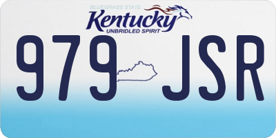 KY license plate 979JSR