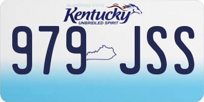 KY license plate 979JSS