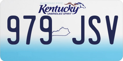 KY license plate 979JSV