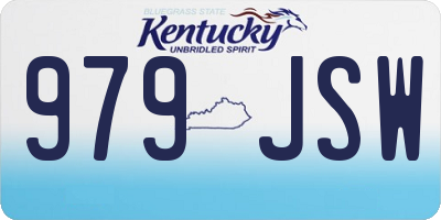 KY license plate 979JSW