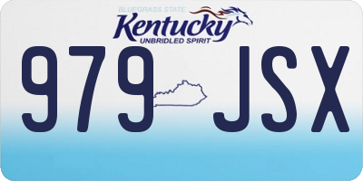 KY license plate 979JSX