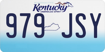 KY license plate 979JSY