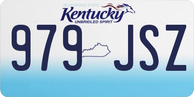 KY license plate 979JSZ