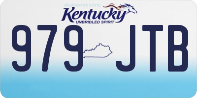 KY license plate 979JTB