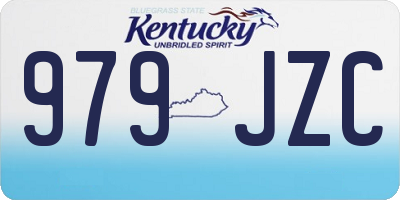 KY license plate 979JZC