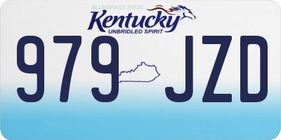 KY license plate 979JZD