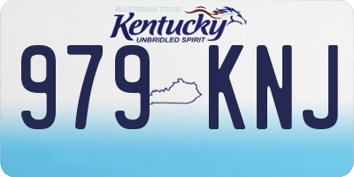 KY license plate 979KNJ