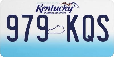 KY license plate 979KQS