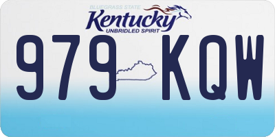 KY license plate 979KQW