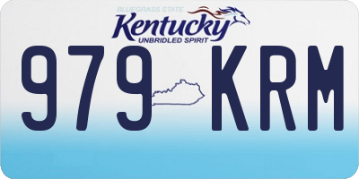 KY license plate 979KRM