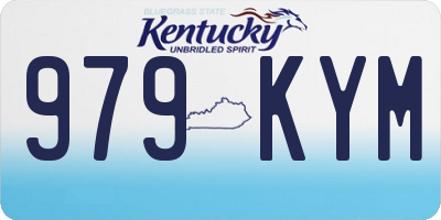 KY license plate 979KYM
