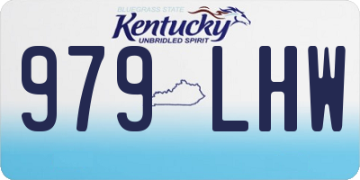 KY license plate 979LHW