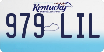 KY license plate 979LIL