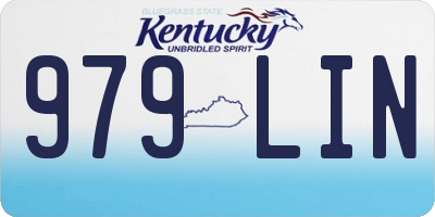 KY license plate 979LIN