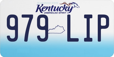KY license plate 979LIP