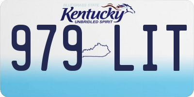 KY license plate 979LIT