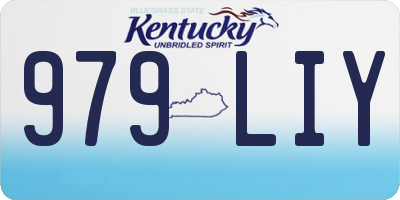 KY license plate 979LIY