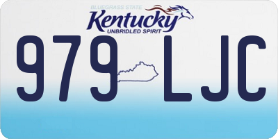KY license plate 979LJC
