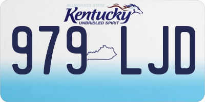 KY license plate 979LJD