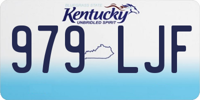 KY license plate 979LJF