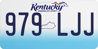 KY license plate 979LJJ