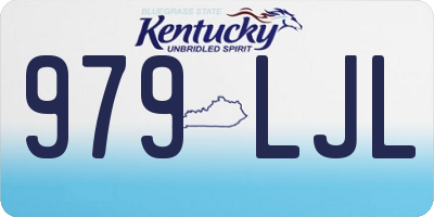 KY license plate 979LJL