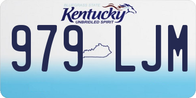 KY license plate 979LJM