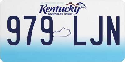 KY license plate 979LJN