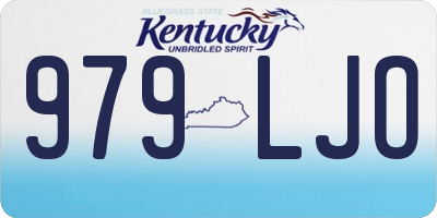KY license plate 979LJO