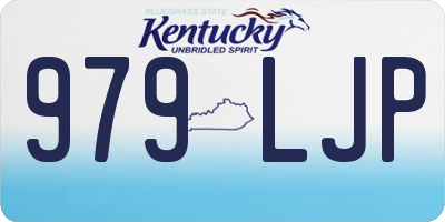 KY license plate 979LJP