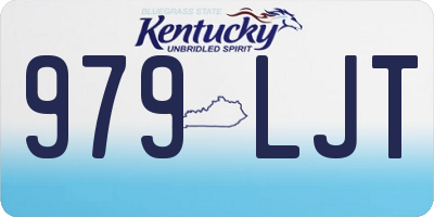 KY license plate 979LJT