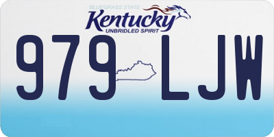 KY license plate 979LJW