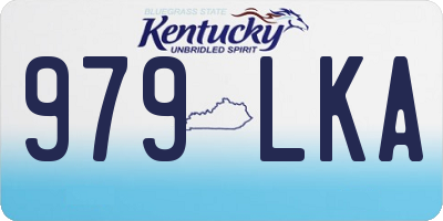 KY license plate 979LKA