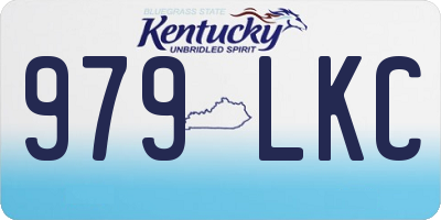 KY license plate 979LKC