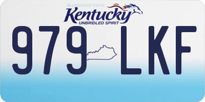 KY license plate 979LKF