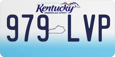 KY license plate 979LVP