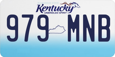 KY license plate 979MNB