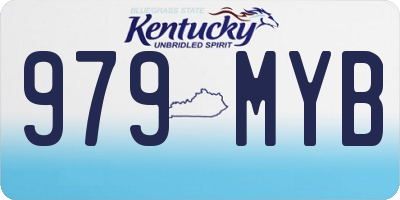 KY license plate 979MYB