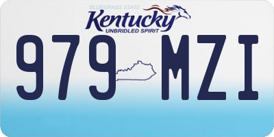 KY license plate 979MZI