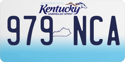 KY license plate 979NCA