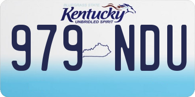 KY license plate 979NDU
