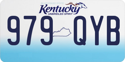 KY license plate 979QYB