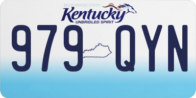 KY license plate 979QYN