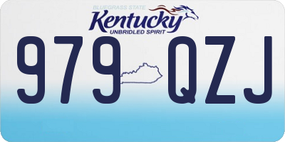 KY license plate 979QZJ
