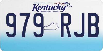 KY license plate 979RJB