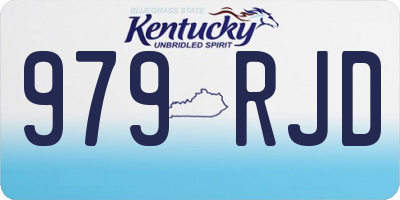 KY license plate 979RJD