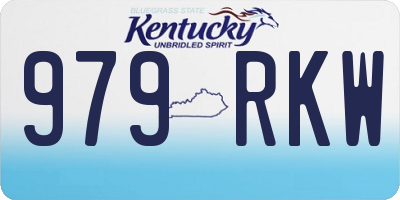 KY license plate 979RKW