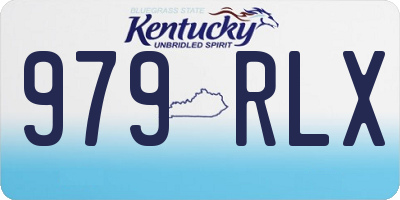 KY license plate 979RLX