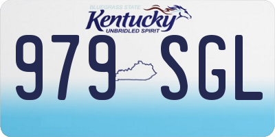 KY license plate 979SGL