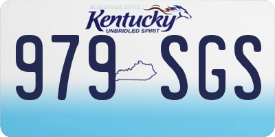 KY license plate 979SGS